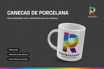 CANECA DE CERÂMICA BRANCA PERSONALIZADA