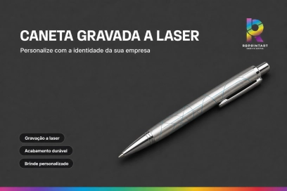 CANETA GRAVADA A LASER