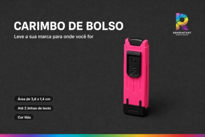 Carimbo de bolso pocket 302 VPower Nykon - Rosa Neon