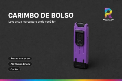Carimbo de bolso pocket 302 VPower Nykon - Lilás